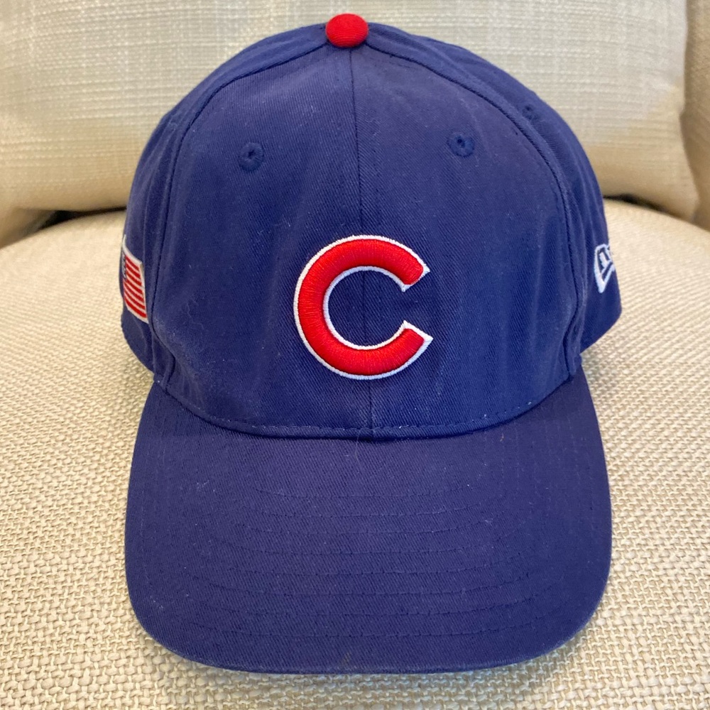 Chicago Cubs MLB New Era Adult Blue With Red C Baseball Hat